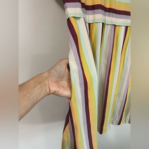 NWT Madewell Striped Scoop-Back Dress - Picture 9 of 16